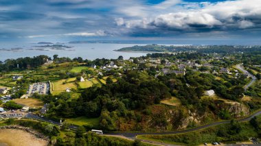 Brehat Adası yakınlarındaki L 'Arcouest Noktası, Ile de Brehat, İngiltere' nin Manş Denizi 'nde Fransa' da