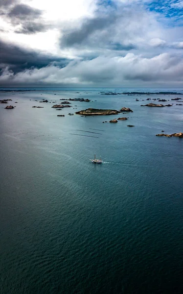 布雷哈特岛 布雷哈特岛 位于法国布列塔尼海岸的英吉利海峡 — 图库照片