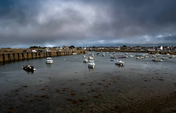 Harbor City Roscoff Finistere Atlantic Coast Brittany France — стокове фото