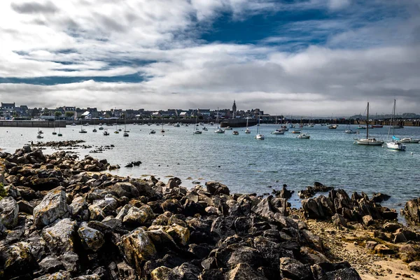 Harbor City Roscoff Finistere Atlantic Coast Brittany France — Stock Photo, Image