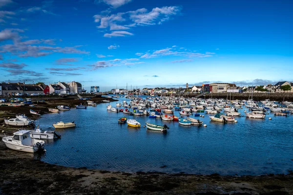 Barcos Puerto Pesca Finistere City Guilvinec Costa Del Atlántico Bretaña — Foto de Stock