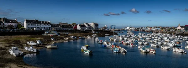 Finistere City Guilvinec Kikötője Halászhajói Atlanti Óceán Partján Bretagne Ban — Stock Fotó
