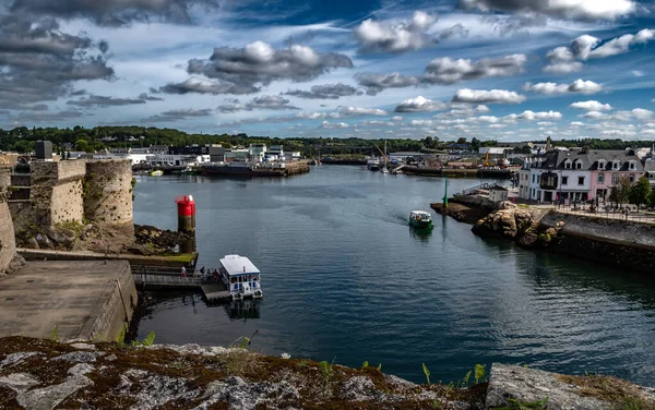 Concarneau Ősi Város Kikötője Középkori Erődítményekkel Bretagne Ban Finistere Atlanti — Stock Fotó