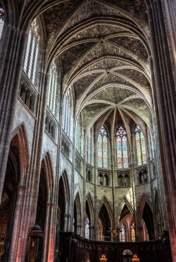 Fransa 'nın Bordeaux şehrinde Katedral Aziz Andre