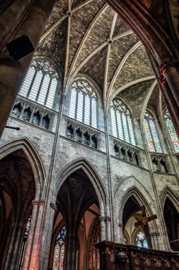 Fransa 'nın Bordeaux şehrinde Katedral Aziz Andre