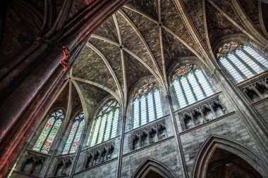 Fransa 'nın Bordeaux şehrinde Katedral Aziz Andre