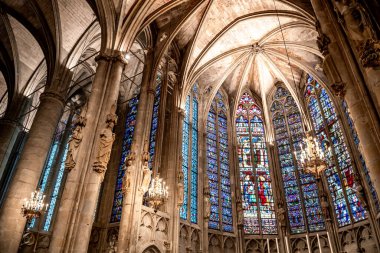 Bazilika Azizleri Nazarius ve Celsus (Aziz Nazaire ve Aziz Celse) Eski Kale Şehri Carcassonne, Fransa