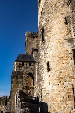 Occitania, Fransa 'da Ortaçağ Şehir Carcassonne Olağanüstü Kalesi