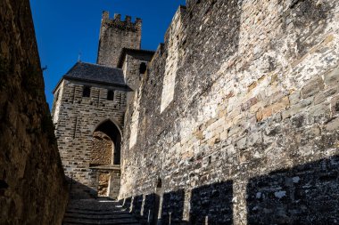 Occitania, Fransa 'da Ortaçağ Şehir Carcassonne Olağanüstü Kalesi