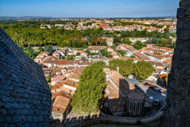 Occitania, Fransa 'da Ortaçağ Şehir Carcassonne Olağanüstü Kalesi