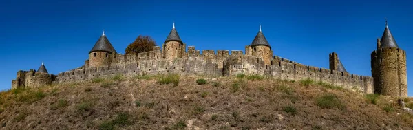 Spectaculaire Ancienne Forteresse Ville Médiévale Carcassonne Occitanie France — Photo