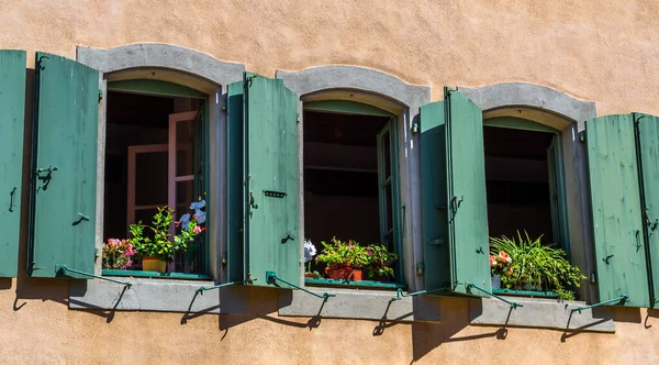 프랑스의 카르카손에서 피우는 윈도우 — 스톡 사진