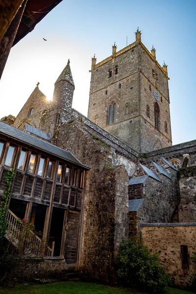 David Cathedral Pembrokeshire Wales Verenigd Koninkrijk Stockfoto
