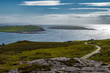 Atlantic Coast With Summer Isles, Isle Ristol And Eilean Mullagrach Near Village Altandhu In The Highlands Of Scotland, UK clipart