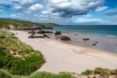 Sango Beach At The Atlantic Coast Near Durness In Scotland, UK clipart