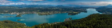 View Over Lake Woerthersee (Wrther See) In Carinthia In Austria clipart