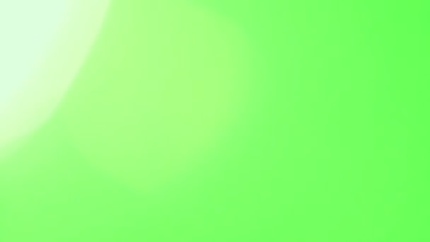 緑の画面に光が漏れます 緑の画面に点滅する光 ビデオカラーフィルター 遷移だ クロマキー — ストック動画