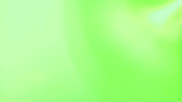緑の画面に光が漏れます 緑の画面に点滅する光 ビデオカラーフィルター 遷移だ クロマキー — ストック動画