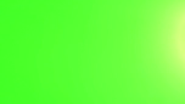 Perdite Luce Sullo Schermo Verde Luce Lampeggiante Sullo Schermo Verde — Video Stock