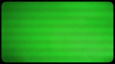 Effect of an kinescope retro TV with noise, flicker and interference. Green TV screen with noise vhs effect. Ideal for overlay. Chromakey. TV Noise with interference.