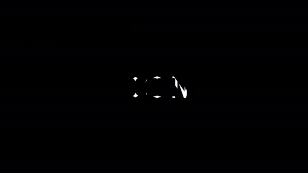 文字运动动画 在黑色背景上用文字写出来的开场白 弹出文本屏幕保护与文字 Coming Soon — 图库视频影像