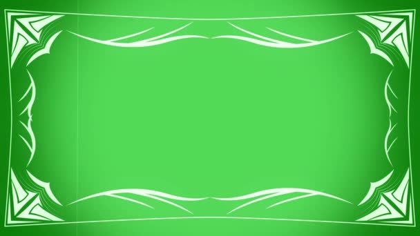 Flickering Frame Old Movie Retro Effect Green Screen Overlay Vintage — Video