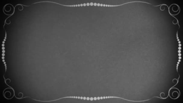 ヴィンテージ効果 サイレント映画時代の再現されたフィルムフレーム レトロフィルムプロジェクターが背景をちらつきます レトロ — ストック動画