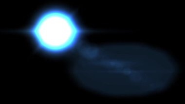 Işık sızıntısı. Üst üste koy. Ekranın sol tarafında mavi kırbaç ışığı. Kara Arkaplanda Işık Sızıntısı. Video Renk Filtreleri. Geçiş.