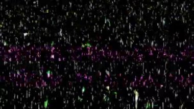 Arıza ve VHS etkisi. Sinyal engelleyici ile titreşimli şarjör. Dijital piksel siyah ve beyaz gürültü arızası ve vhs etkisi. 80 'ler-90' ların TV 'sinin video sinyallerindeki sorunlar ve parazitler.