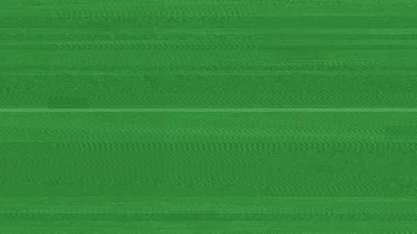 Зеленый Экран Помехами Vhs Видео Повреждение Хитрость Дефекты Шум Артефакты — стоковое видео