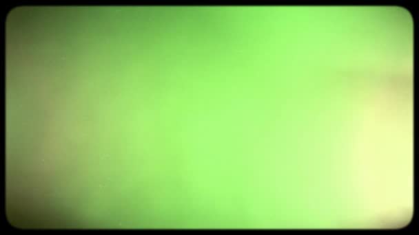 Eski Bir Katot Işın Tüpünün Yeşil Ekran Üzerindeki Etkisi Yeşil — Stok video