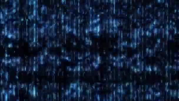 Digital Pixel Hologram Noise Glitch Effect Glitch Error Video Damage — Stock video