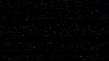 Digital pixel color noise glitch effect. The problems of the video signal of the TV of the 80s and interference on the screen.