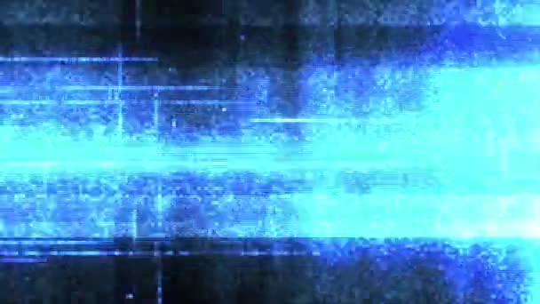 Вспышка Голоматрицы Футуризм Голубой Голоматрицы Абстрактная Цифровая Анимация Головоломками Эффектом — стоковое видео