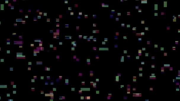 Effet Bruit Couleur Pixel Numérique Les Problèmes Signal Vidéo Téléviseur — Video