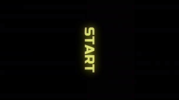 Vertical Animation Text Start Level You Win Game Dalam Bahasa — Stok Video