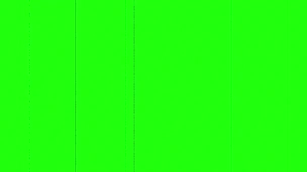 Анимация Движения Черных Потрепанных Ретро Полос Зеленом Экране Идеально Подходит — стоковое видео