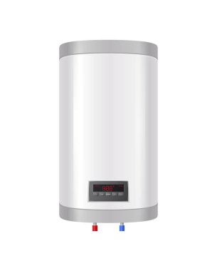 Ev içi tüketici elektroniği illüstrasyonunun izole edilmiş görüntüsüne sahip iklim ekipmanı gerçekçi bileşimi