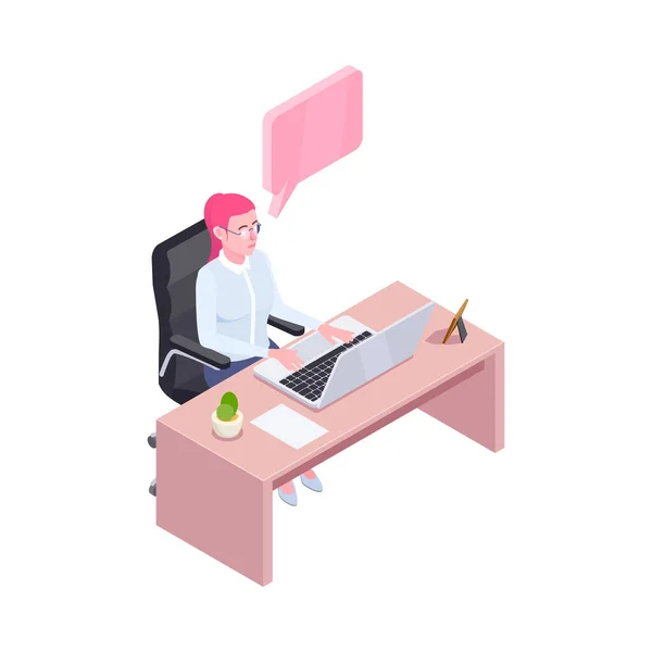 Recruitment Isometric People Composition Human Resources Isolated Image Blank Background — Stockový vektor