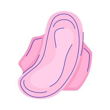 İzole edilmiş kişisel bakım düz resimli kadın hijyen bileşimi boş arkaplan vektör illüstrasyonunda izole edilmiş