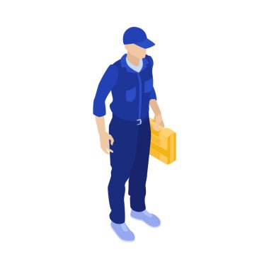 Beyaz arka planda izole edilmiş su tesisatçısı bileşimi 3d vektör illüstrasyonu