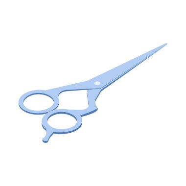 Boş arkaplan çizimi üzerinde kuaför kuaförü resimleri olan Isometric berber kompozisyonu