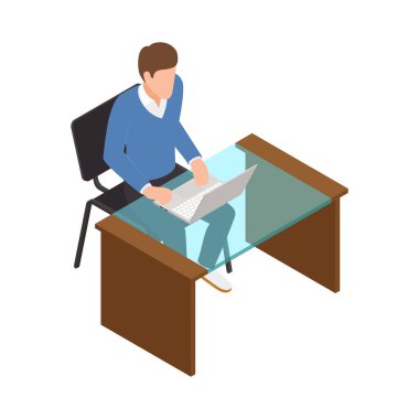 Boş arka plan illüstrasyonunda izole edilmiş insan karakteriyle gelişigüzel şehir insanları izometrik bileşimi