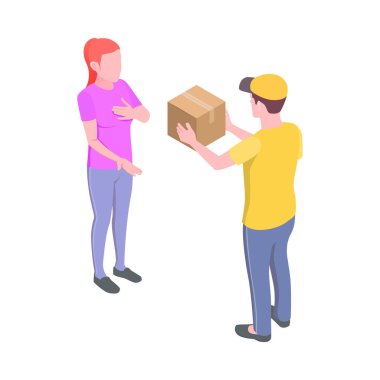 Boş arkaplan çizimi üzerinde izole edilmiş nakliye hizmeti resmiyle birlikte lojistik sevkiyat bileşimi