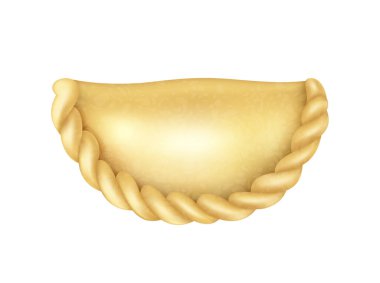 Gerçekçi hamur köfteleri khinkali ravioli pelmeni manti geleneksel et gurmesi yemek kompozisyon çizimi