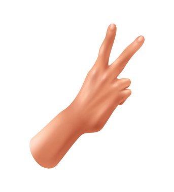 Boş arkaplan çizimi üzerinde insan avuç içi gerçekçi görünümü ile el oyunları kompozisyonu