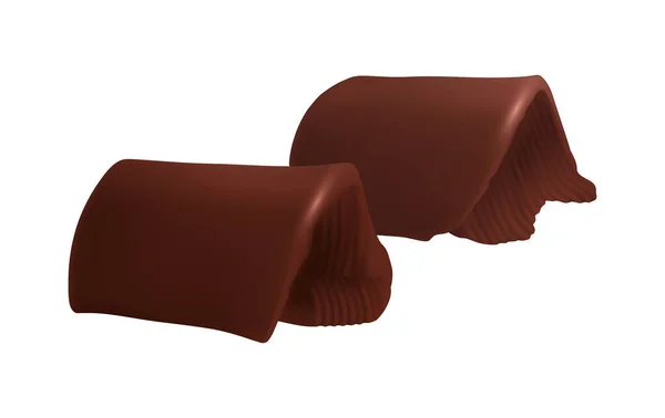 Mantequilla Chocolate Composición Realista Con Formas Líquidas Marrones Blanco Vector — Vector de stock
