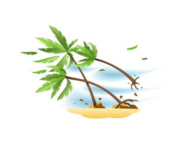 Doğal afetler, yaşamsal tehdit içeren durumu renklendirir. Boş arkaplan vektörü çiziminde izole edilmiş görüntü ile.