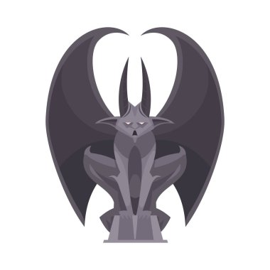 Kötü peri, çizgi film tarzı fantezi karakteri olan karakterleri takip eder. Boş arkaplan çizimi üzerinde izole edilmiş kötü karakter.