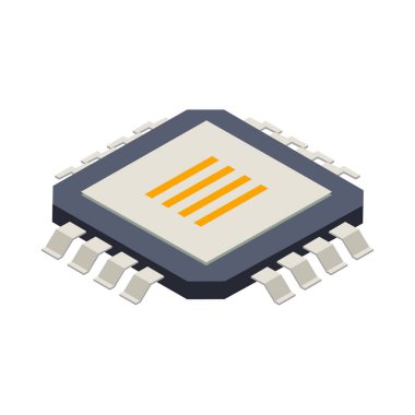 Teknoloji ve bilim tarafından izole edilmiş ikon vektör illüstrasyonuyla yarı doktor üretim izometrik bileşimi